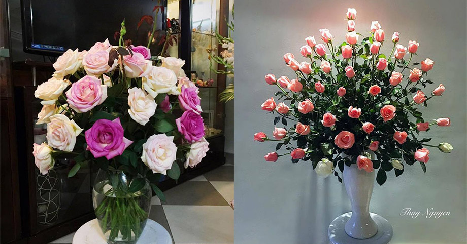 5 cách cắm hoa hồng giúp phòng khách nhà bạn rực rỡ, tràn đầy sức ...