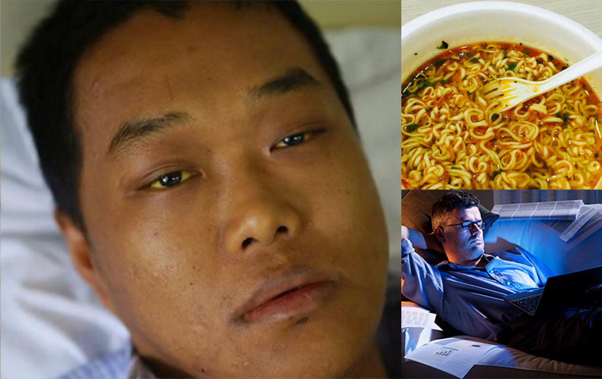 Hồi chuông cảnh tỉnh từ vụ: Chàng trai 28 tuổi mắc 16 căn bệnh cùng lúc do ăn nhiều mì tôm và thức khuya