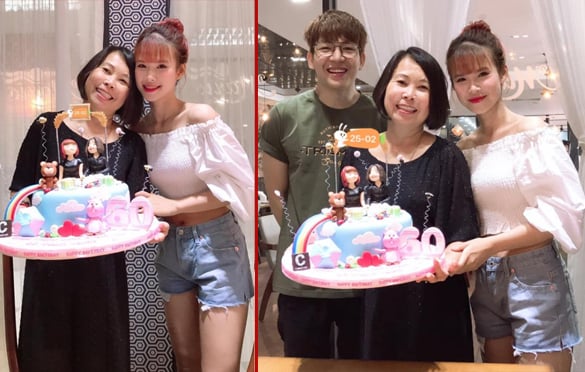 Kelvin Khánh rạng rỡ cùng bà xã Khởi My tổ chức sinh nhật cho mẹ vợ