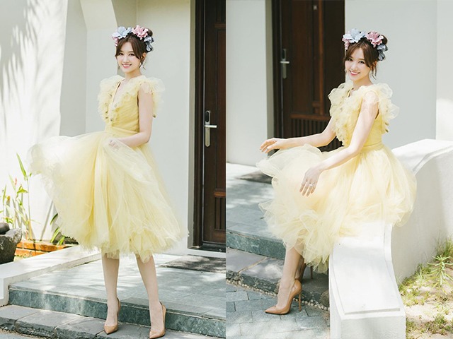 Hari Won tuổi 35 vẫn chẳng ngại diện váy đầm màu pastel đẹp như nữ ...