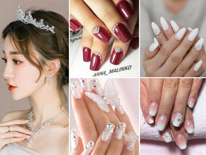 Tổng hợp những mẫu nail đẹp cho cô dâu cho ngày cưới - ALONGWALKER