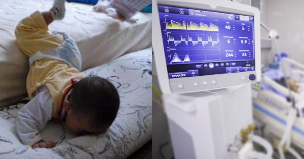 Bé 7 tháng ngã từ trên giường xuống đất không quấy khóc, hôm sau bỗng nguy  kịch, đến viện đã quá muộn