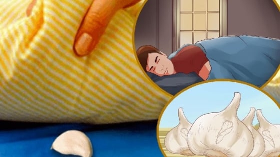 Ban đ&ecirc;m đặt v&agrave;i nh&aacute;nh tỏi dưới gối trước khi ngủ, bạn sẽ thấy điều kỳ diệu  bất ngờ
