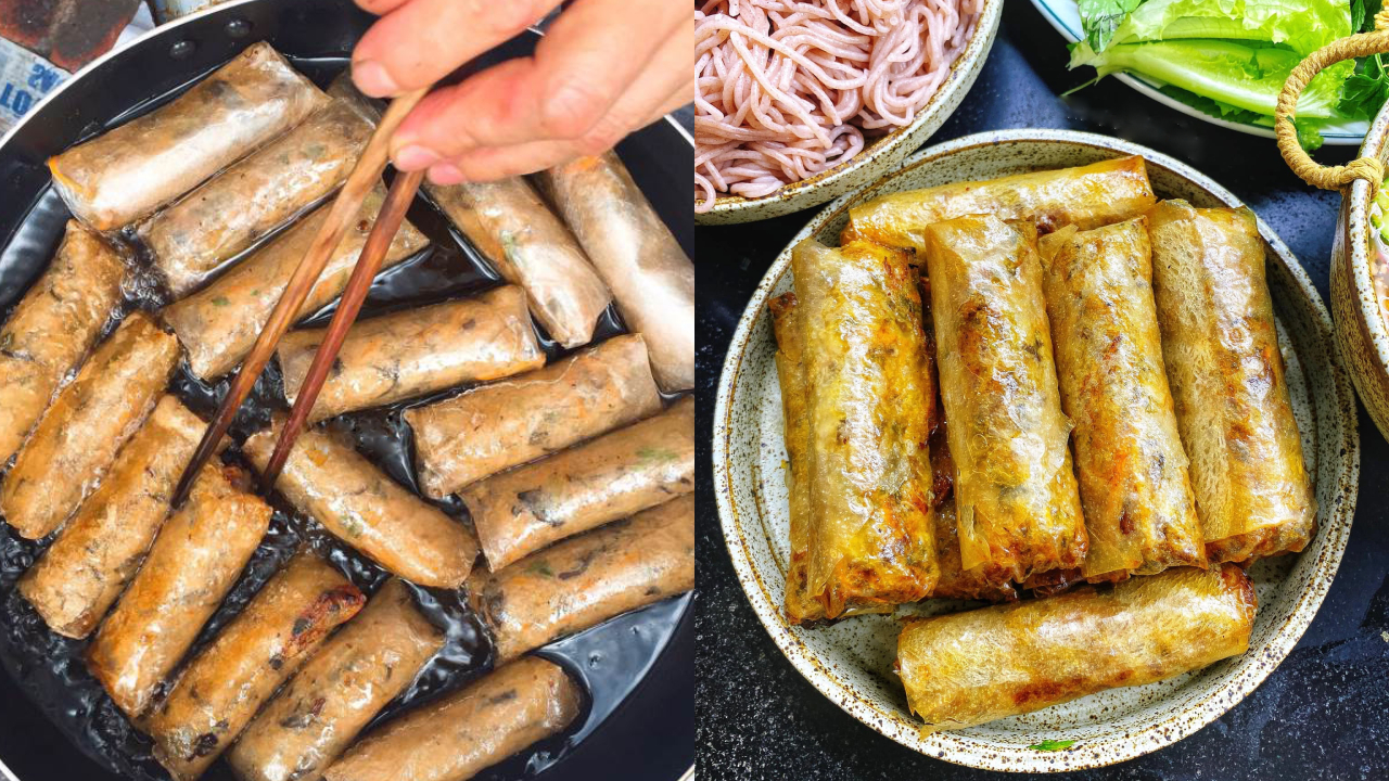 Cho thứ này vào chảo, nem rán vàng giòn, lâu ỉu, dầu không cặn đen