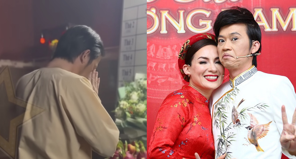 Hoài Linh lần đầu đến thắp hương cho cố ca sĩ Phi Nhung, xúc động khi nhìn  di ảnh của đàn em