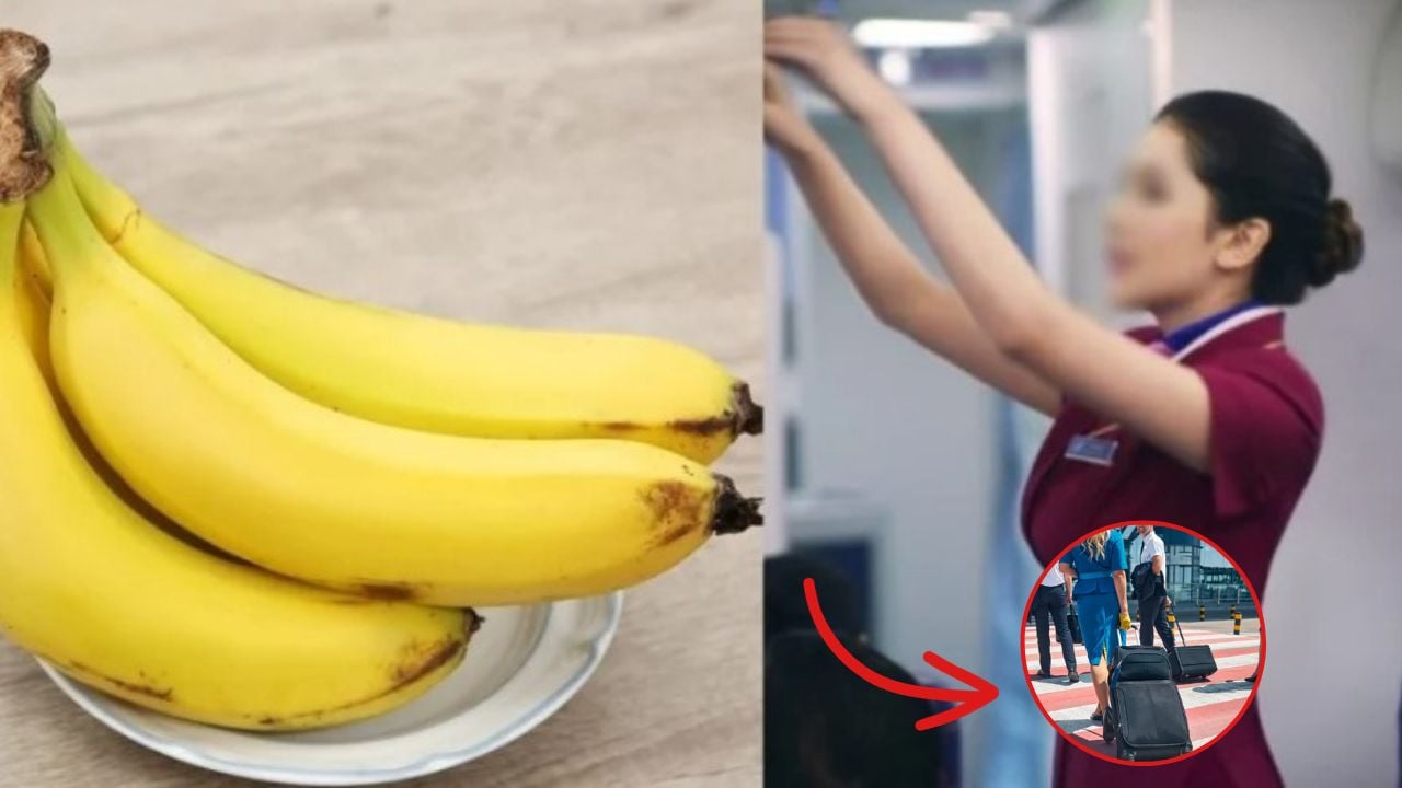 Tiếp vi&ecirc;n h&agrave;ng kh&ocirc;ng thường mang một quả chuối l&ecirc;n m&aacute;y bay: H&oacute;a ra để l&agrave;m  điều n&agrave;y