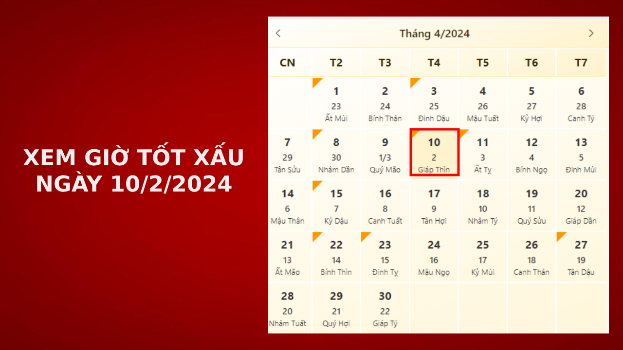 Xem gi t t x u ng y 10 4 2024 chu n nh t xem l ch m ng y 10 4 2024