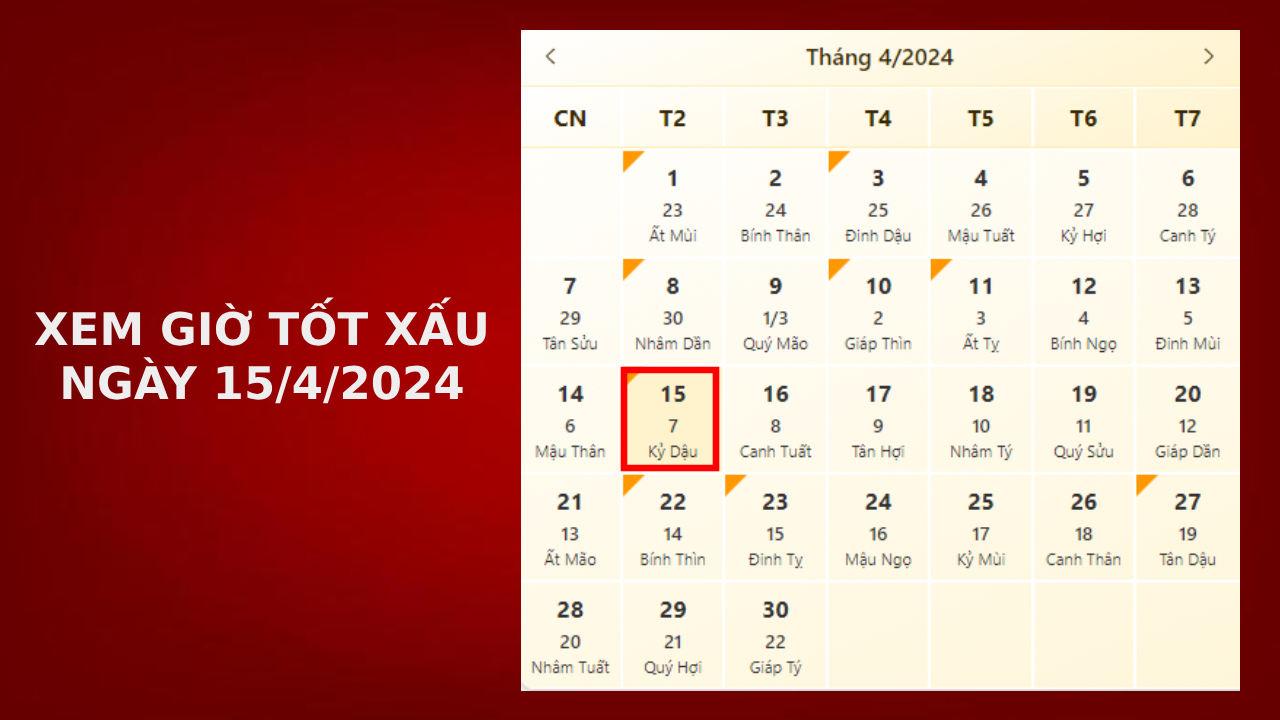 Xem gi t t x u ng y 15 4 2024 chu n nh t xem l ch m ng y 15 4 2024