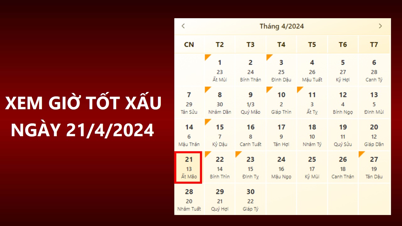 Xem gi t t x u ng y 21 4 2024 chu n nh t xem l ch m ng y 21 4 2024